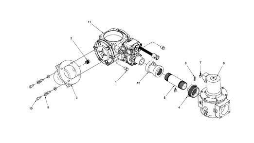 Engine Group - Fuel System Diagram and Parts List for 080087-00  Briggs and Stratton Generator